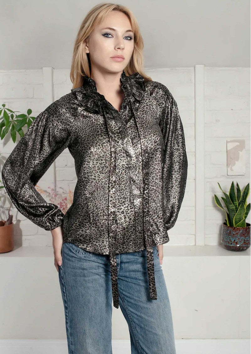 Nooki Lydia Lame Blouse
