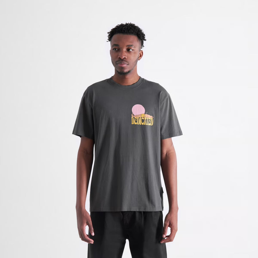 Dedicated T-Shirt Stockholm Vacay Logo Charcoal