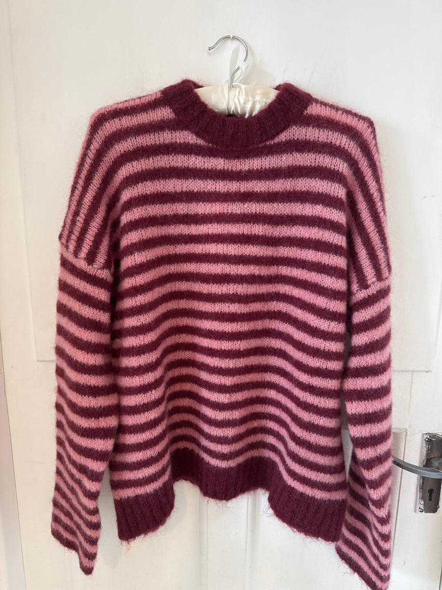 Hod Paris Mohair Blend Stripe Jumper Knit