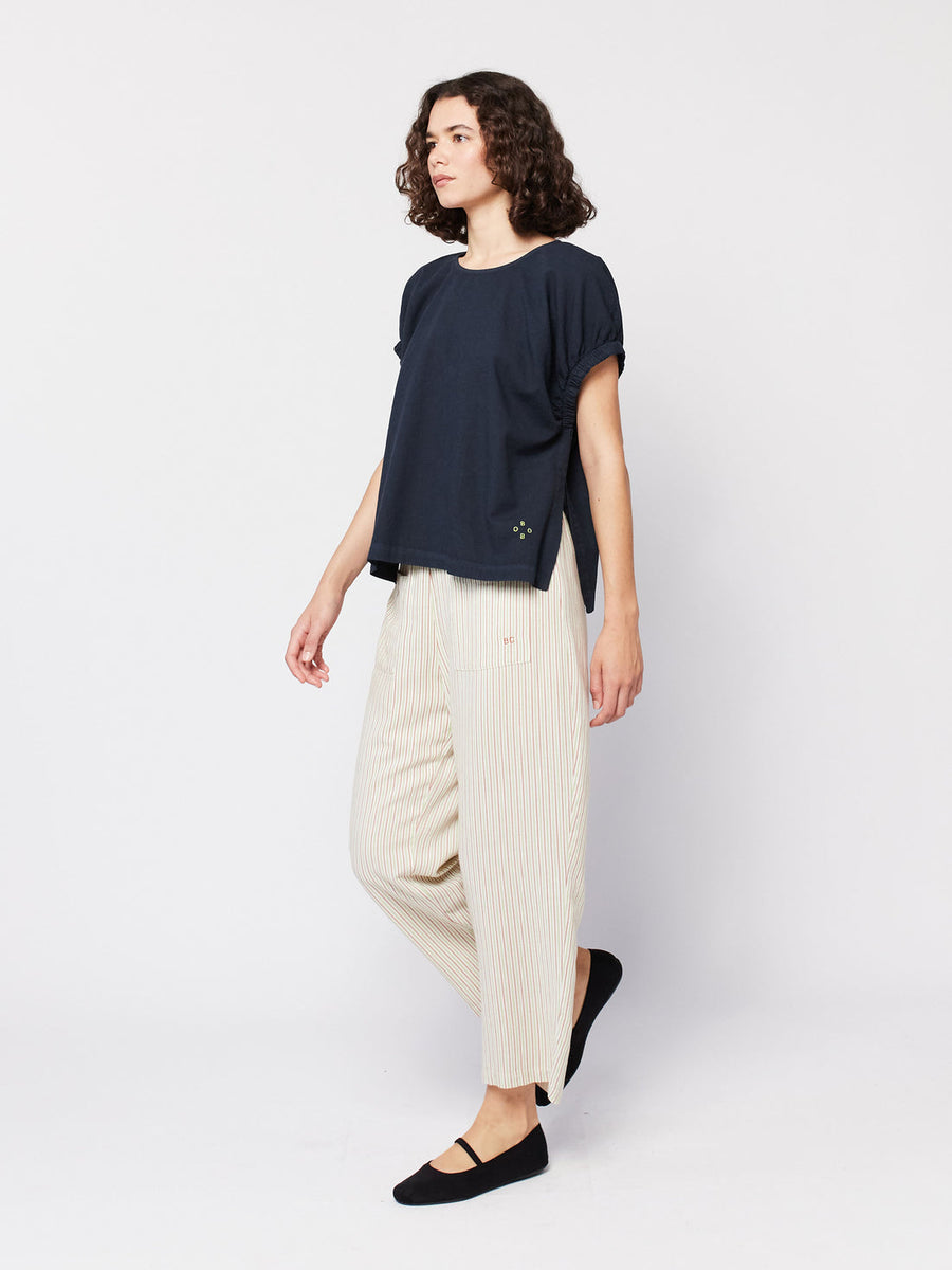 Bobo Choses Linen Blend Blouse Top Organic Navy