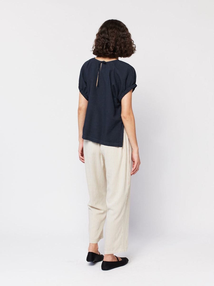 Bobo Choses Linen Blend Blouse Top Organic Navy