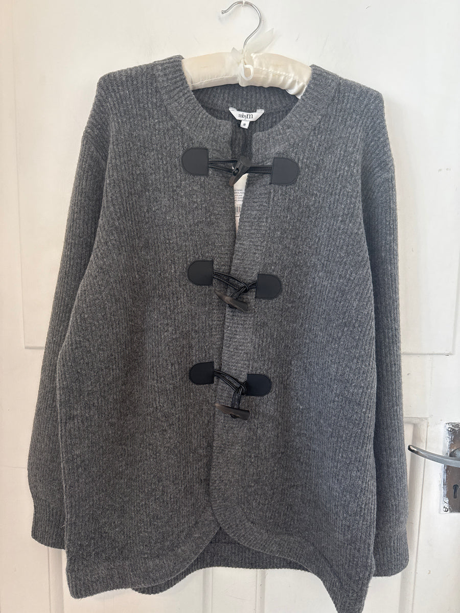 MbyM Miralinda Knit Cardigan Jacket Dark Grey