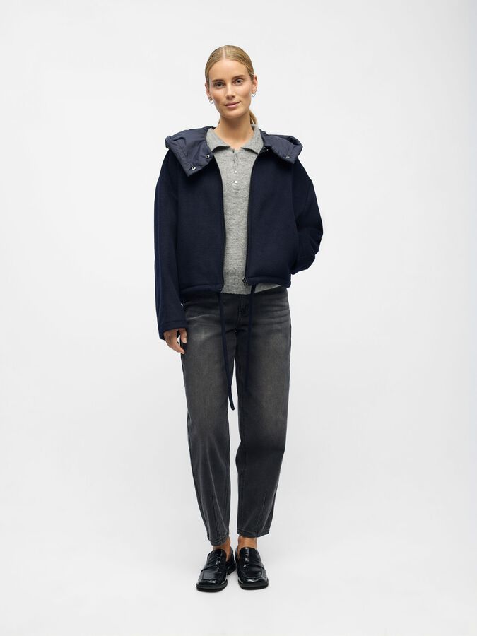 Object Objmoore Wool Bomber Jacket Navy