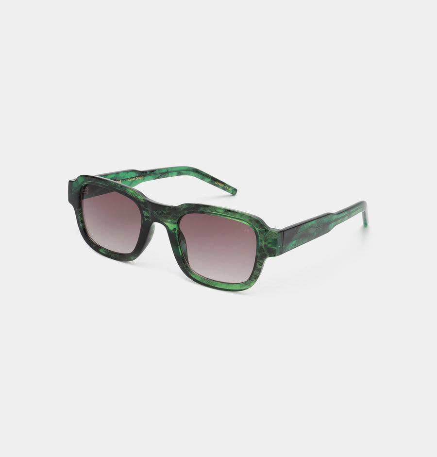 A.Kjæbede Halo Sunglasses Green Marble Sunnies