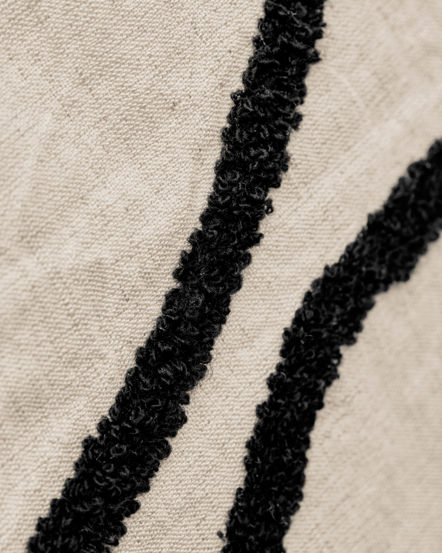 House Doctor Cushion Cover, HDFly, Black:Off White