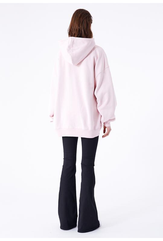 Dr Denim Siri Oversize Hoodie Soft Pink