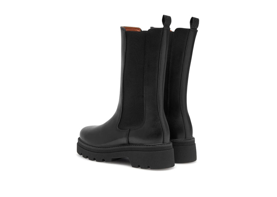 Sanna Tall Chelsea Boot Black