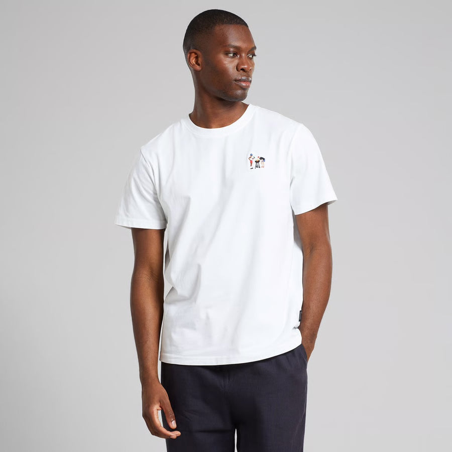 Dedicated T-Shirt BBQ Embroidered White