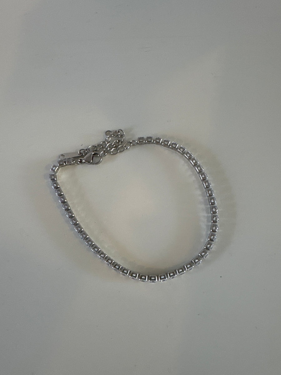 ETWW Silver Diamanté Tennis Bracelet