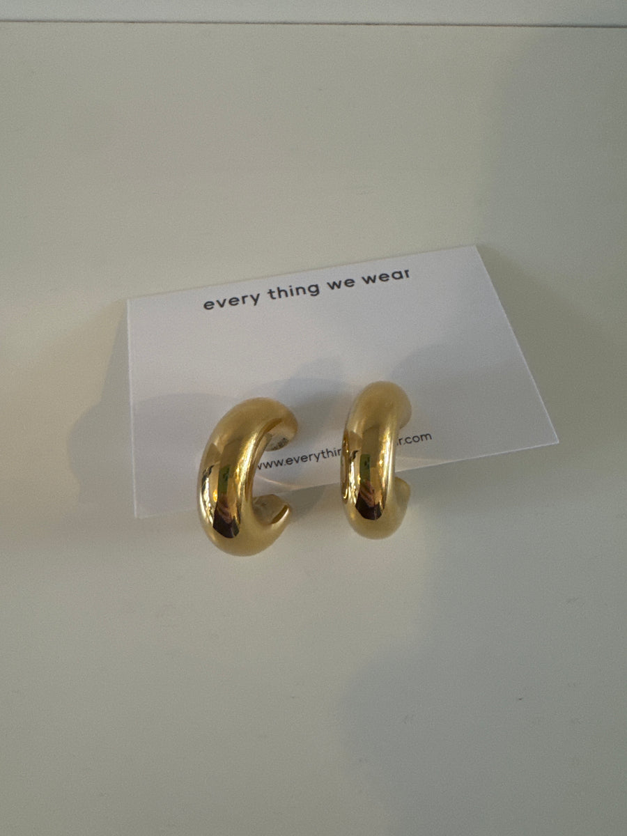 ETWW Chunky Gold Plated Earrings