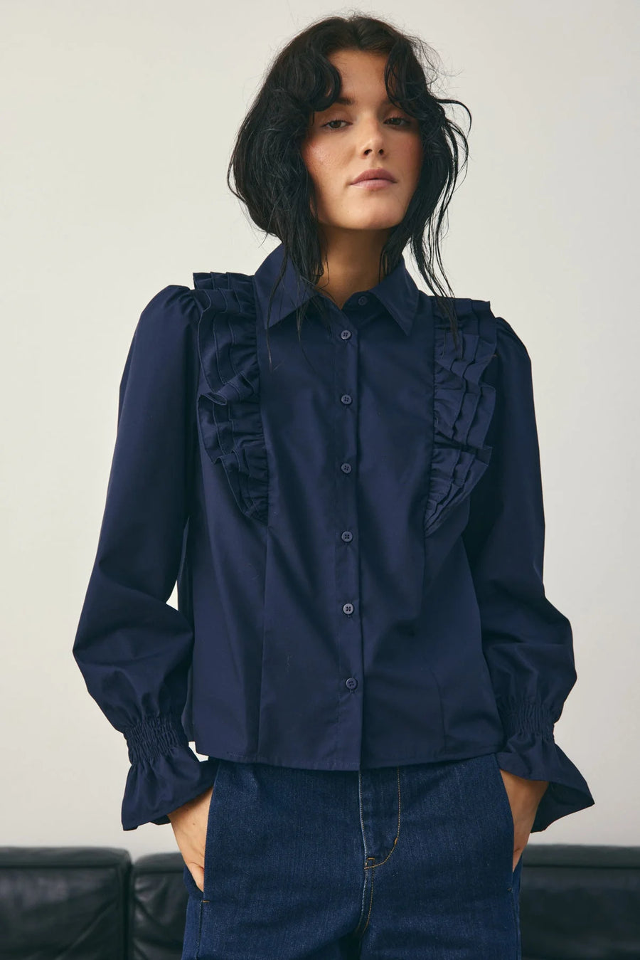 Noella Lucina Blouse Navy