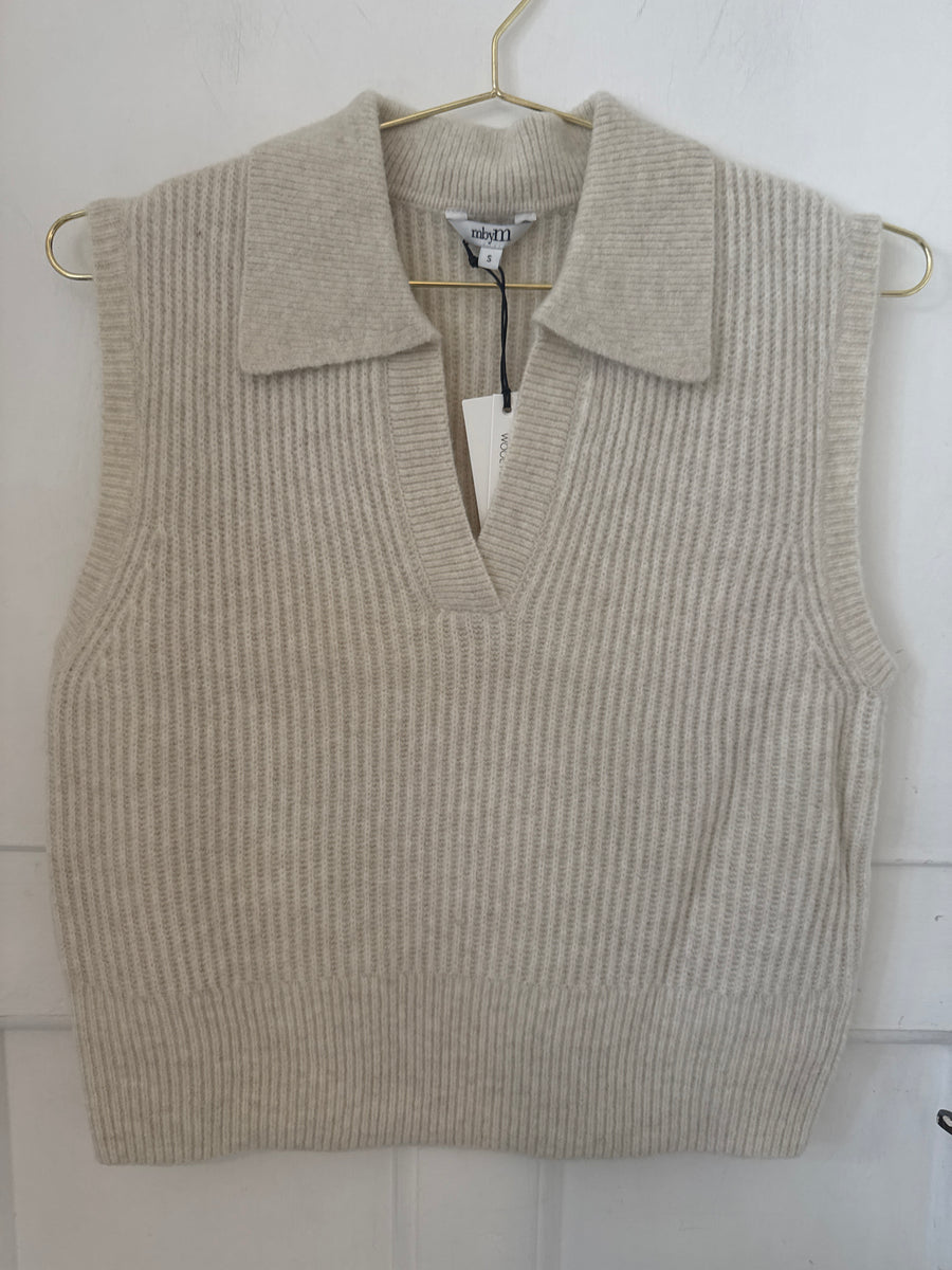 MbyM Ritika Knit Tank Top Beige Melange