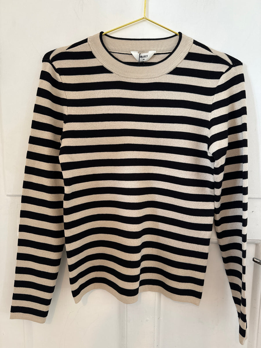 Object Ester Long Sleeve Knit Top Jumper