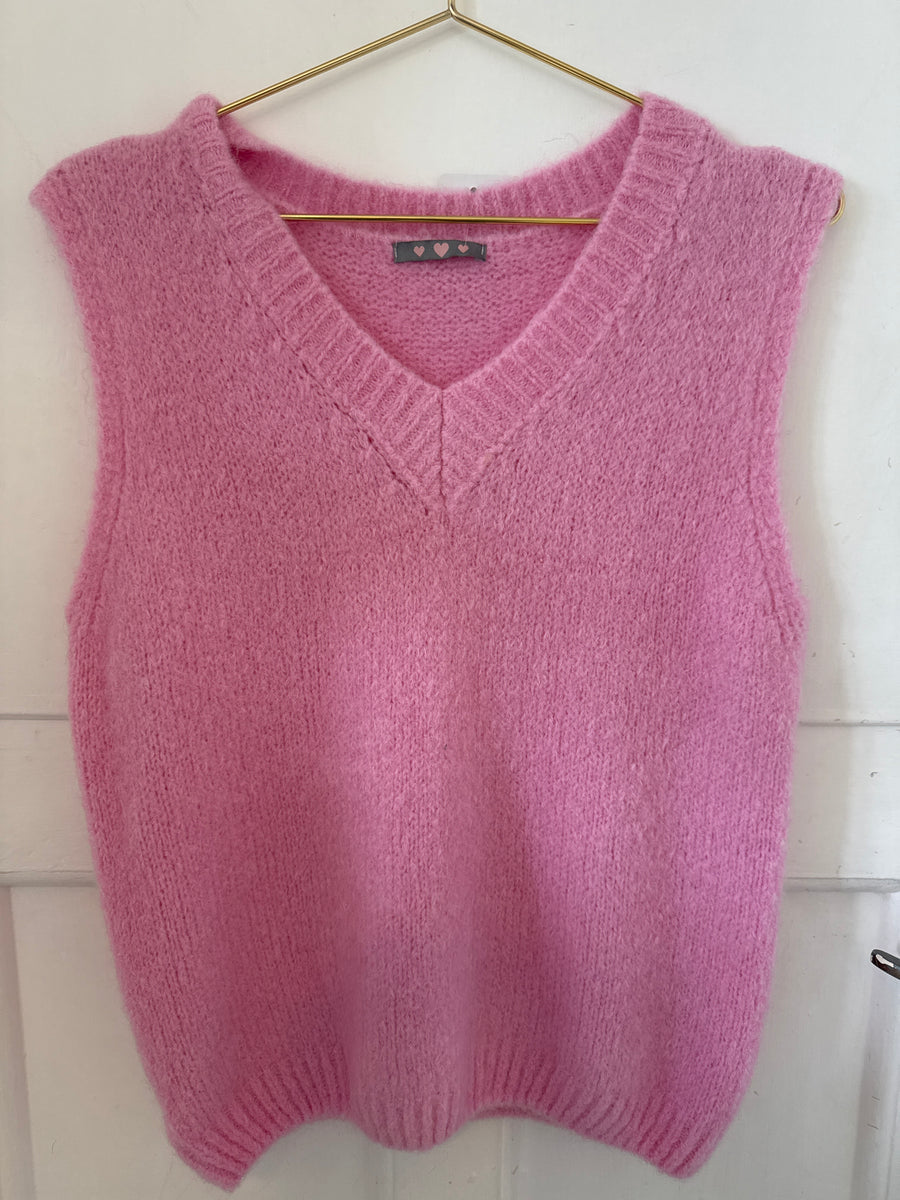 Every Thing We Wear Alpaca Blend V Neck Tank Top Knit