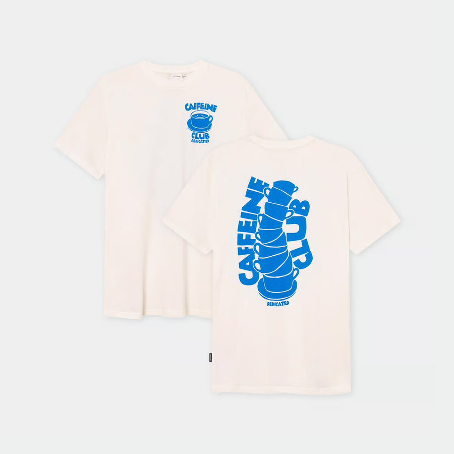 Dedicated T-shirt Stockholm Caffeine Club Off-White