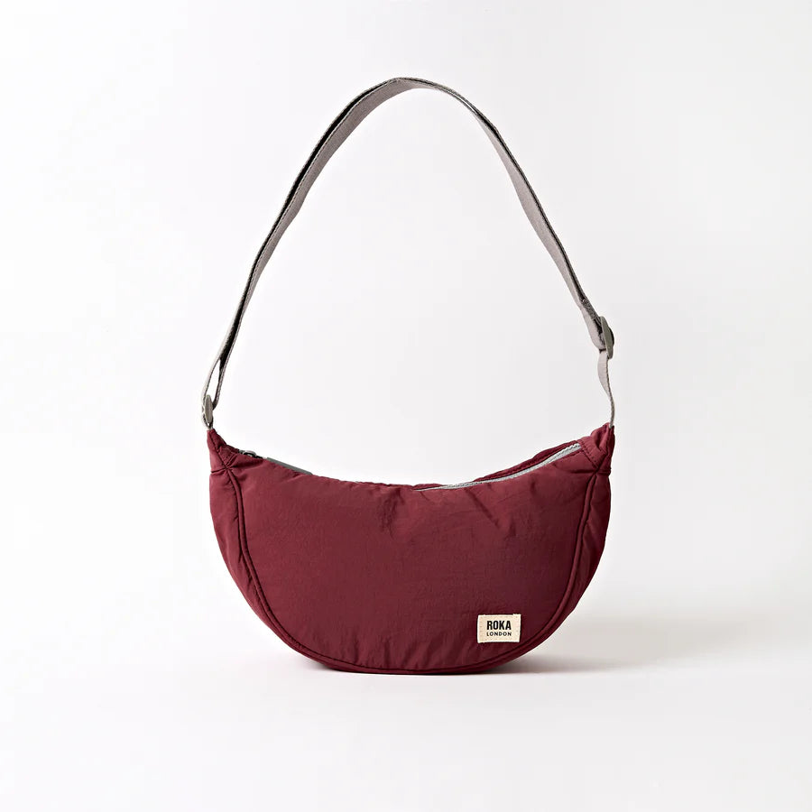 Roka Farringdon Half Moon Bag - Bordeaux