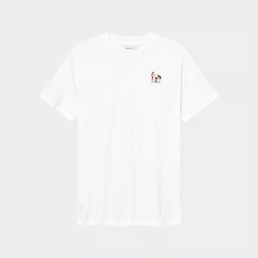 Dedicated T-Shirt BBQ Embroidered White