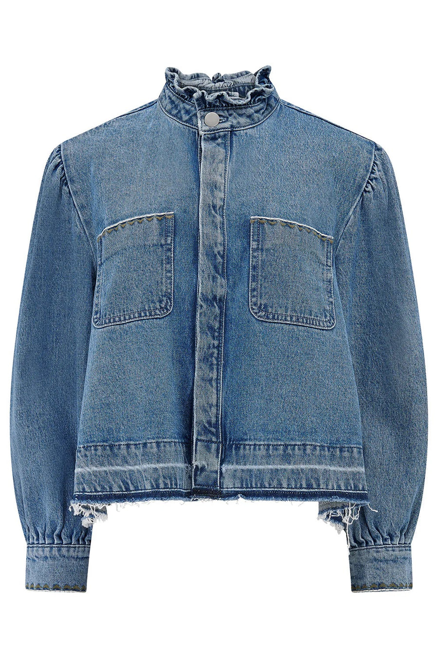 Seventy & Mochi Ziggy Cropped Denim Jacket