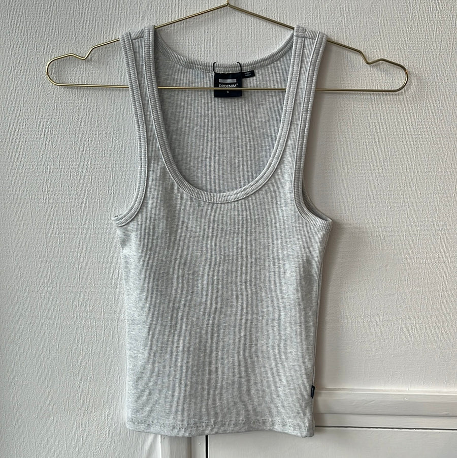 Dr Denim Nyla Vest Top Ribbed Cotton