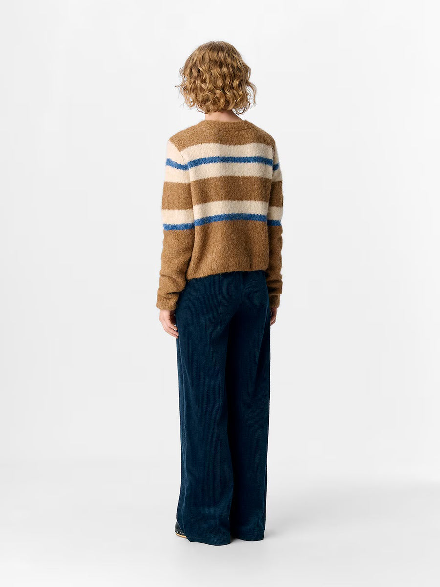 Object Objgalia Knit Cardigan Tannin Melange