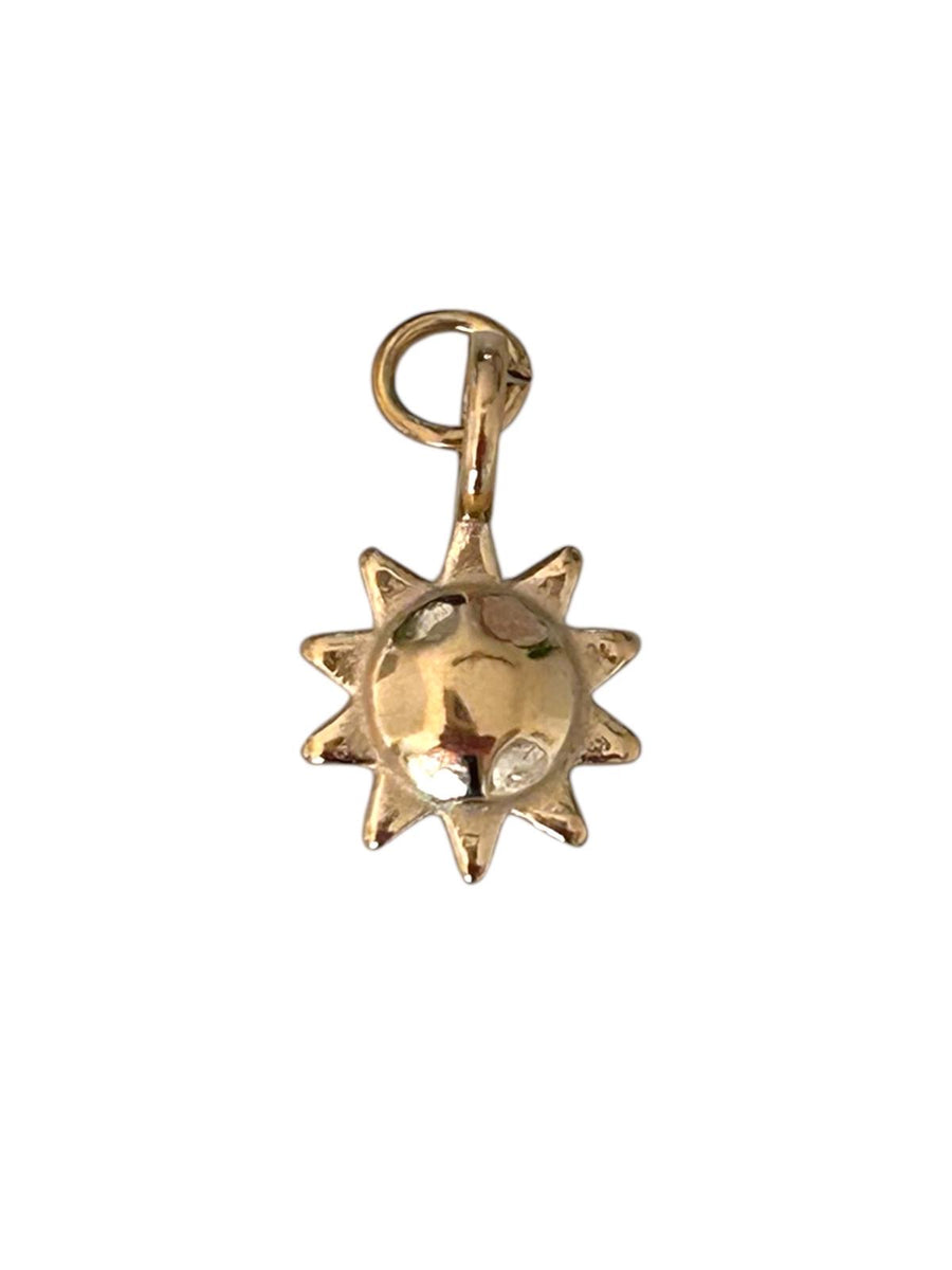 Link & Layer Gold Plated Tiny Sun Charm