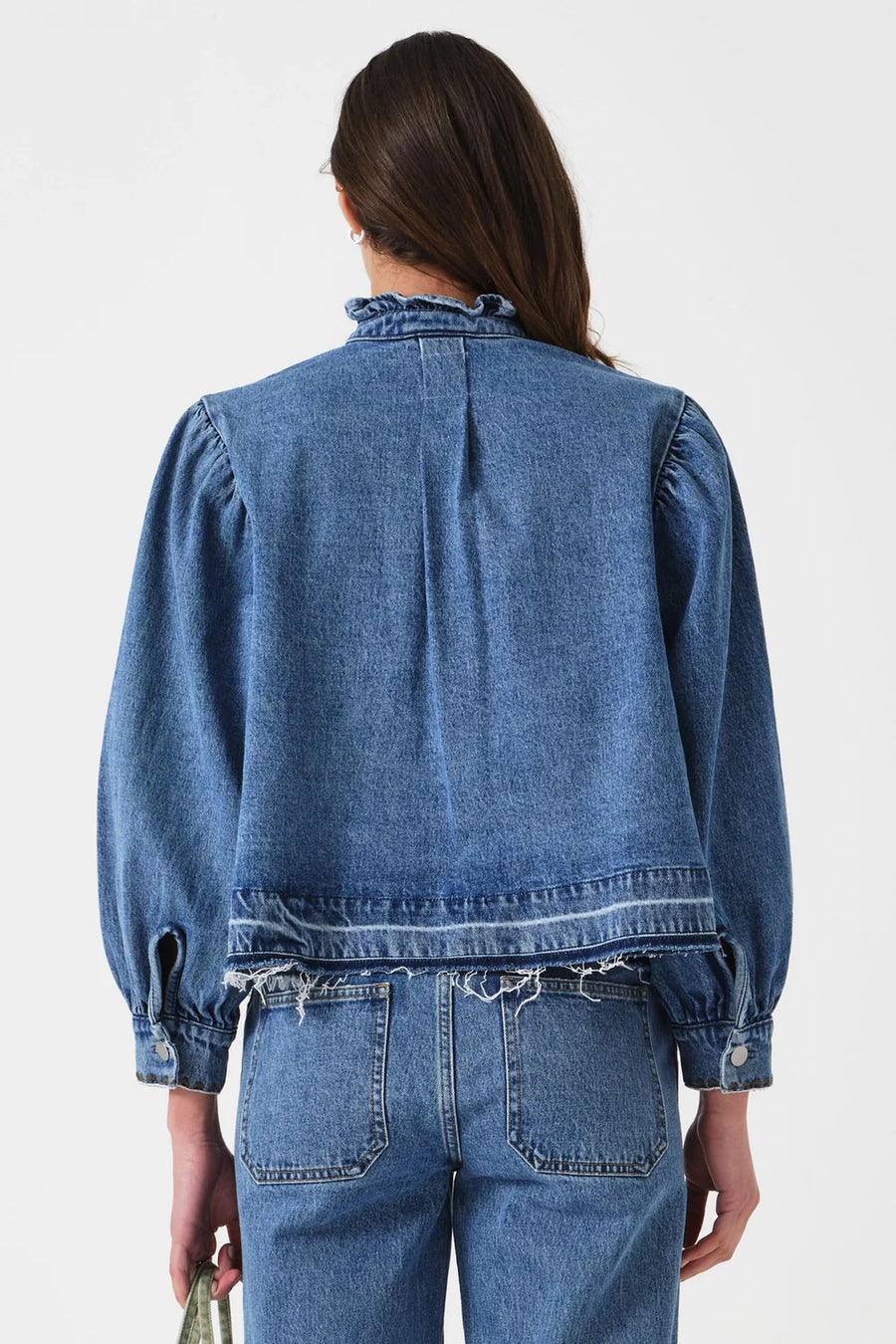 Seventy & Mochi Ziggy Cropped Denim Jacket