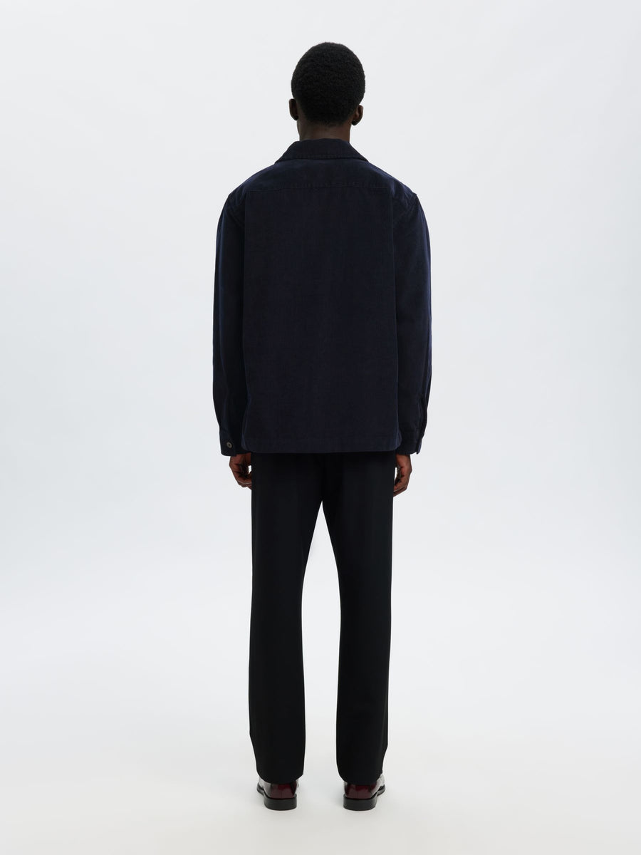 Selected Cordruoy Overshirt Sky Captain