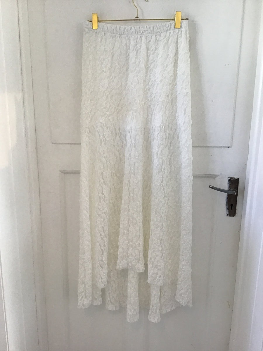 ETWW Lace Maxi Skirt White