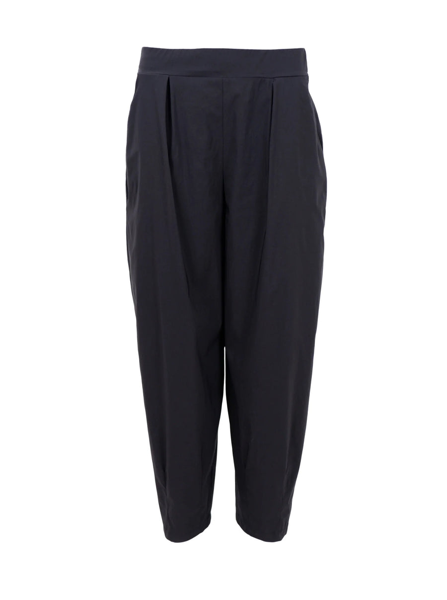 Black Colour Davina Black Barrel Pant