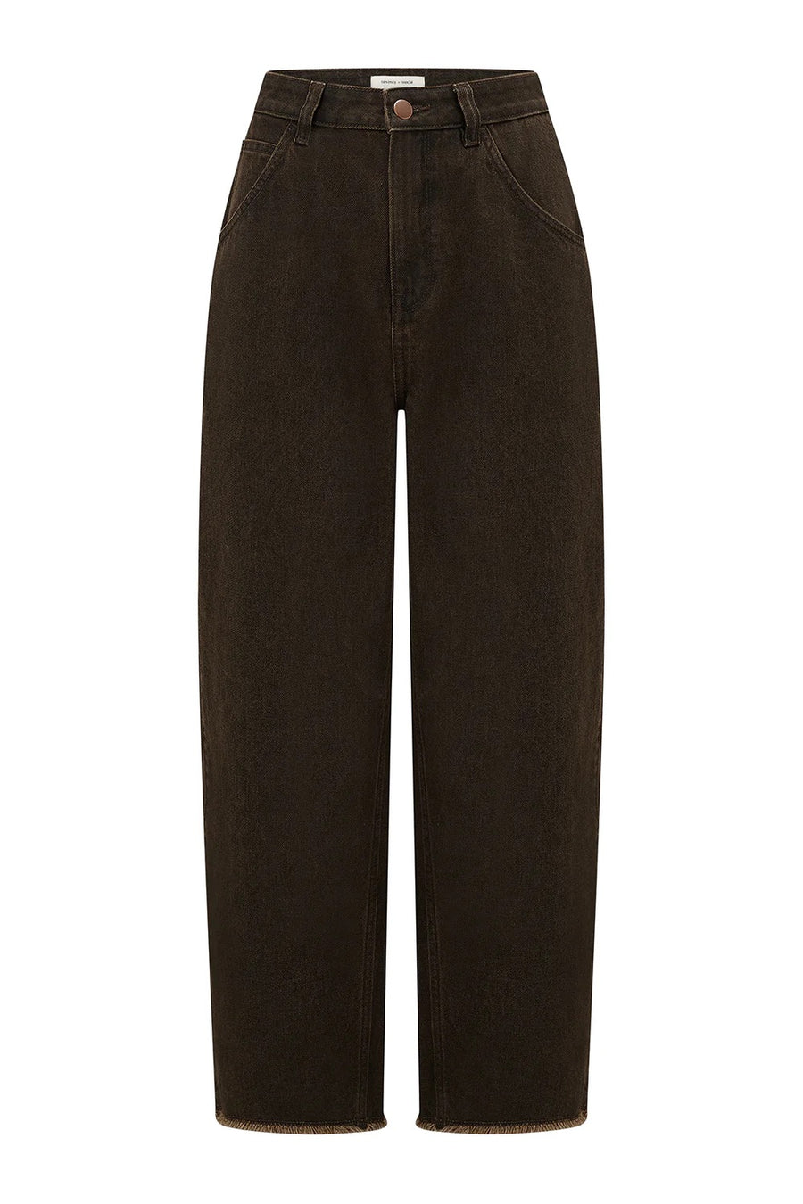 Seventy & Mochi Bo Barrel Leg Jeans Cocoa Brown