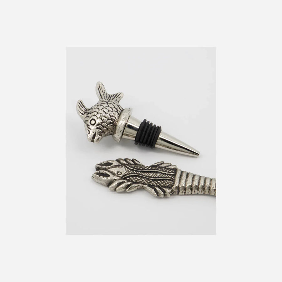 House Doctor Bar accessories, HDFish, Antique silver