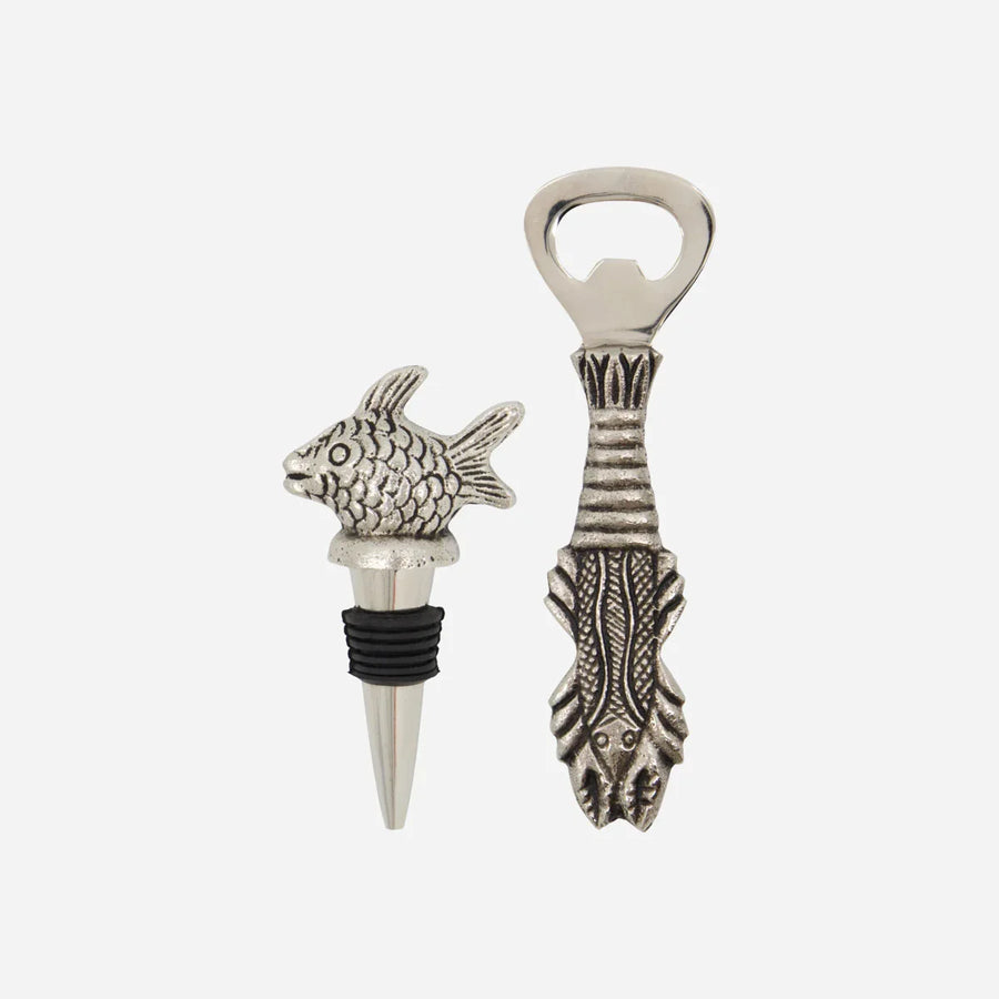 House Doctor Bar accessories, HDFish, Antique silver