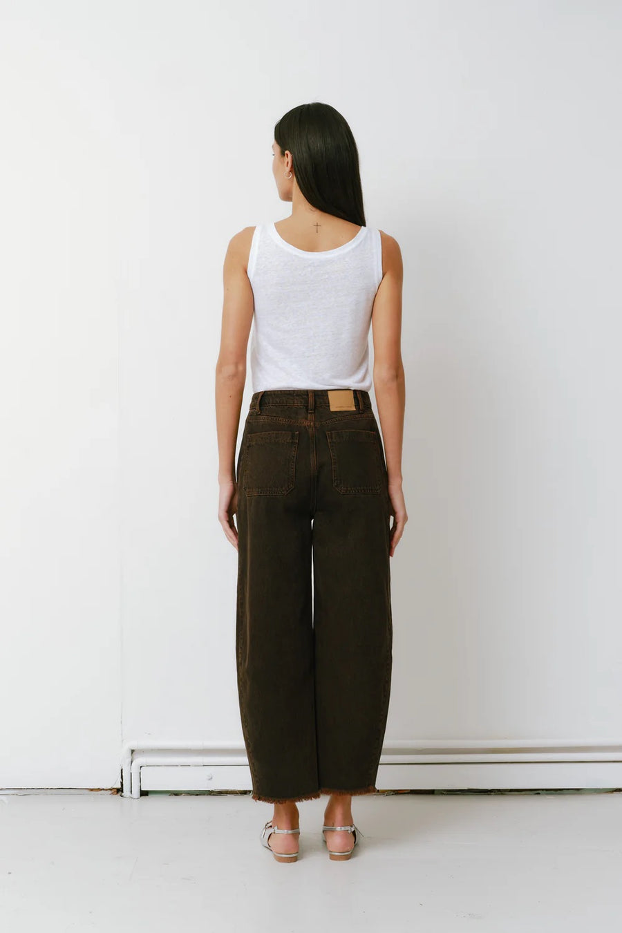 Seventy & Mochi Bo Barrel Leg Jeans Cocoa Brown