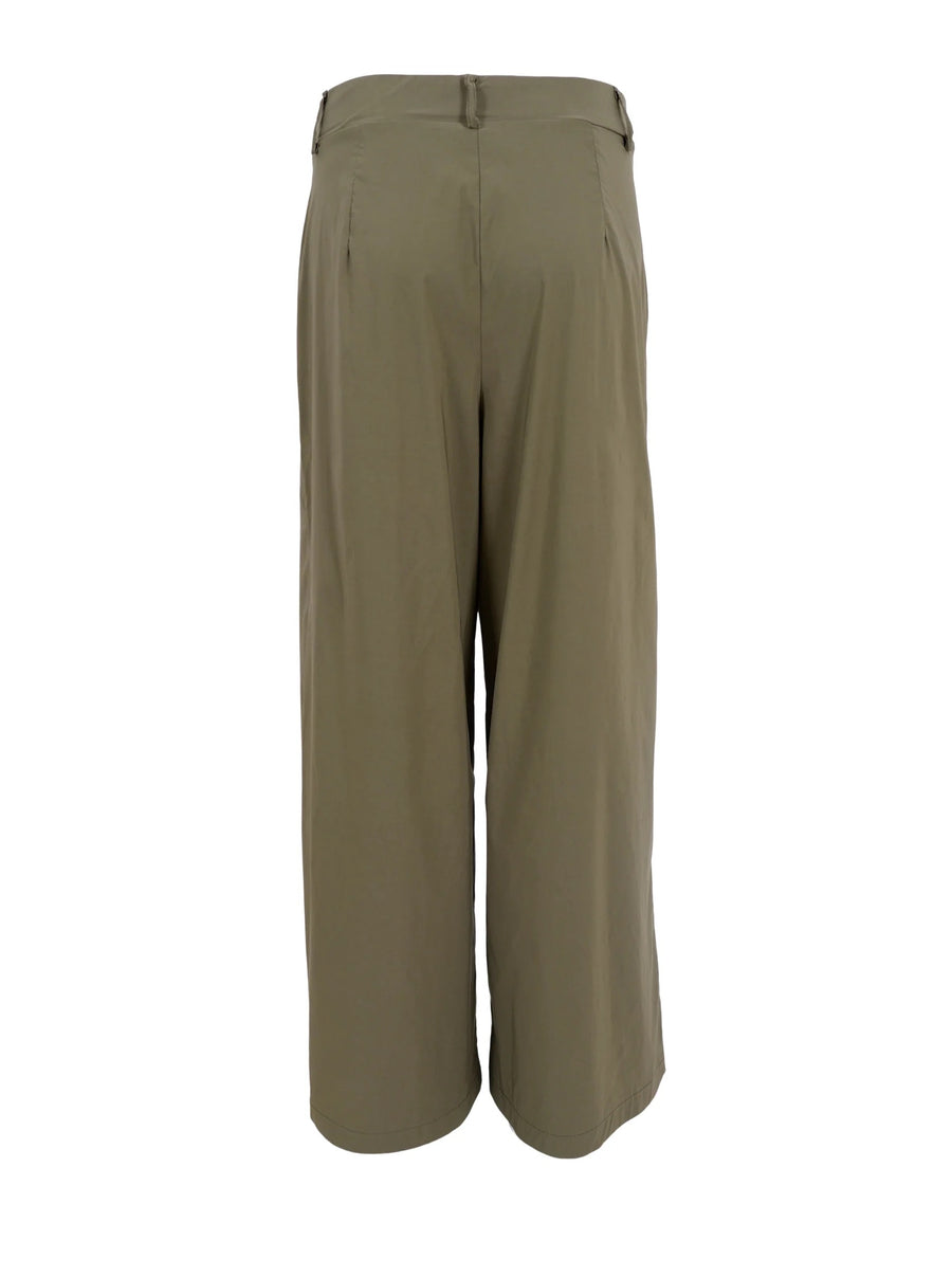 Black Colour Wide Leg Davina Pant Army