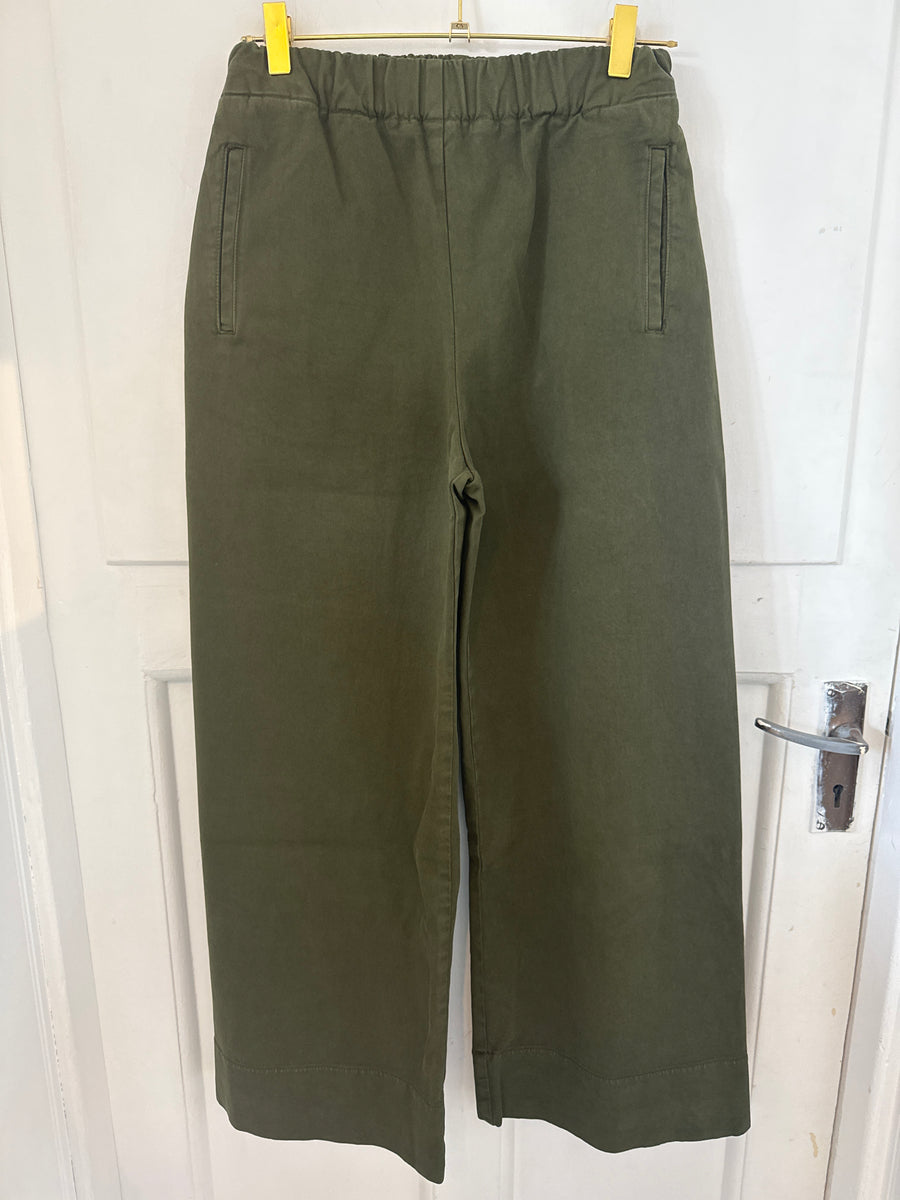 Hod Jimmy Trousers Cotton Khaki Wide Leg