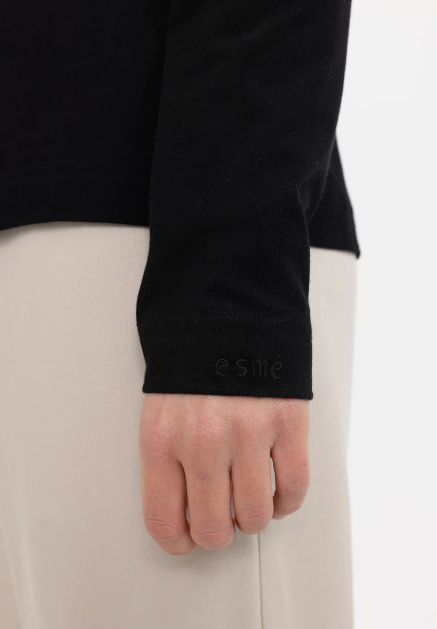 Esme Studios Penelope Long Sleeved T-shirt Black