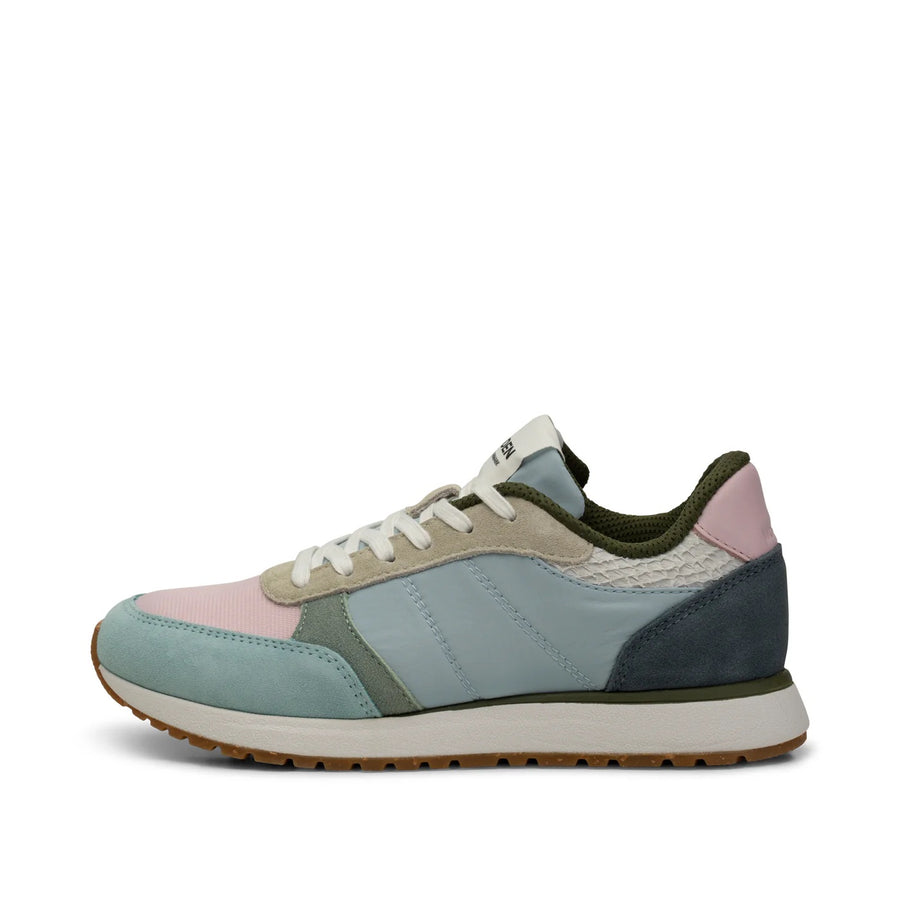 Woden Ronja Trainers Sneakers Ice Blue Colour Way Pink Sustainable
