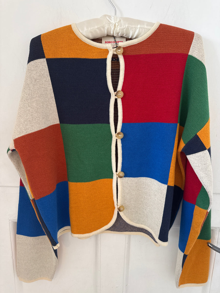Bobo Choses Multi Colour Check Cardigan
