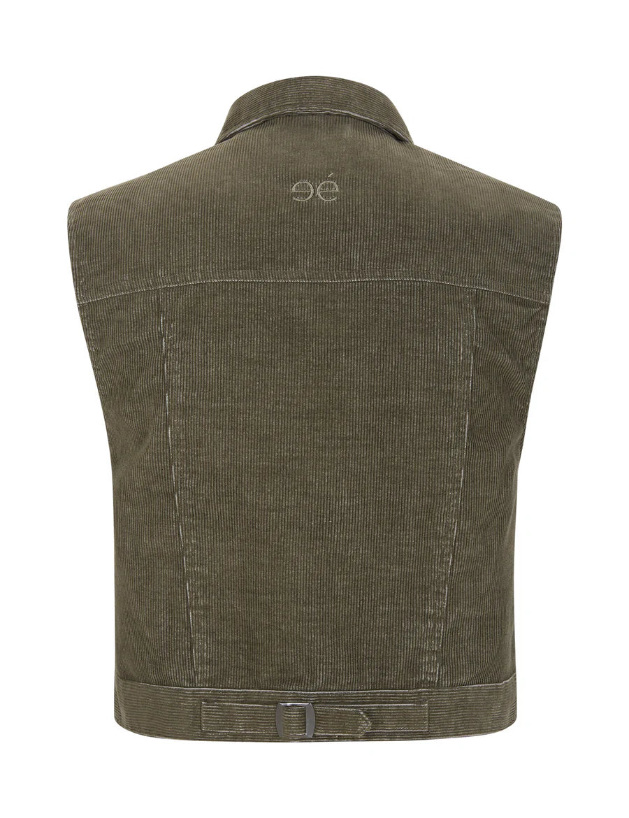 Esme Studios Parisa Vest Stone Gray