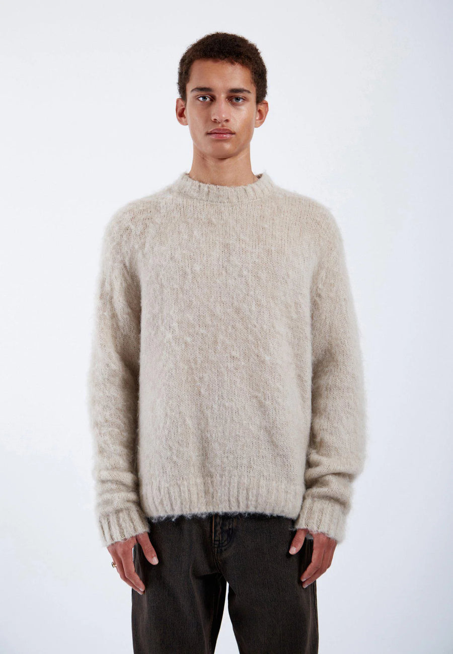 Dr Denim Mic Sweater Brushed Silver Lining