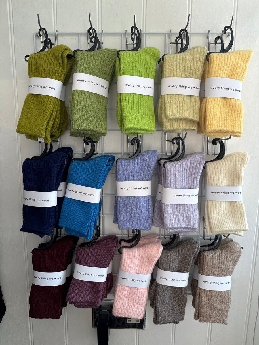 Every Thing We Wear Cashmere Wool Blend Winter Socks