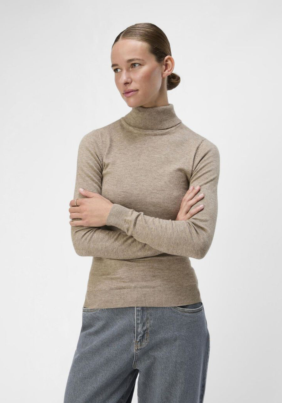 Object Thess Rollneck Knit Jumper Morel