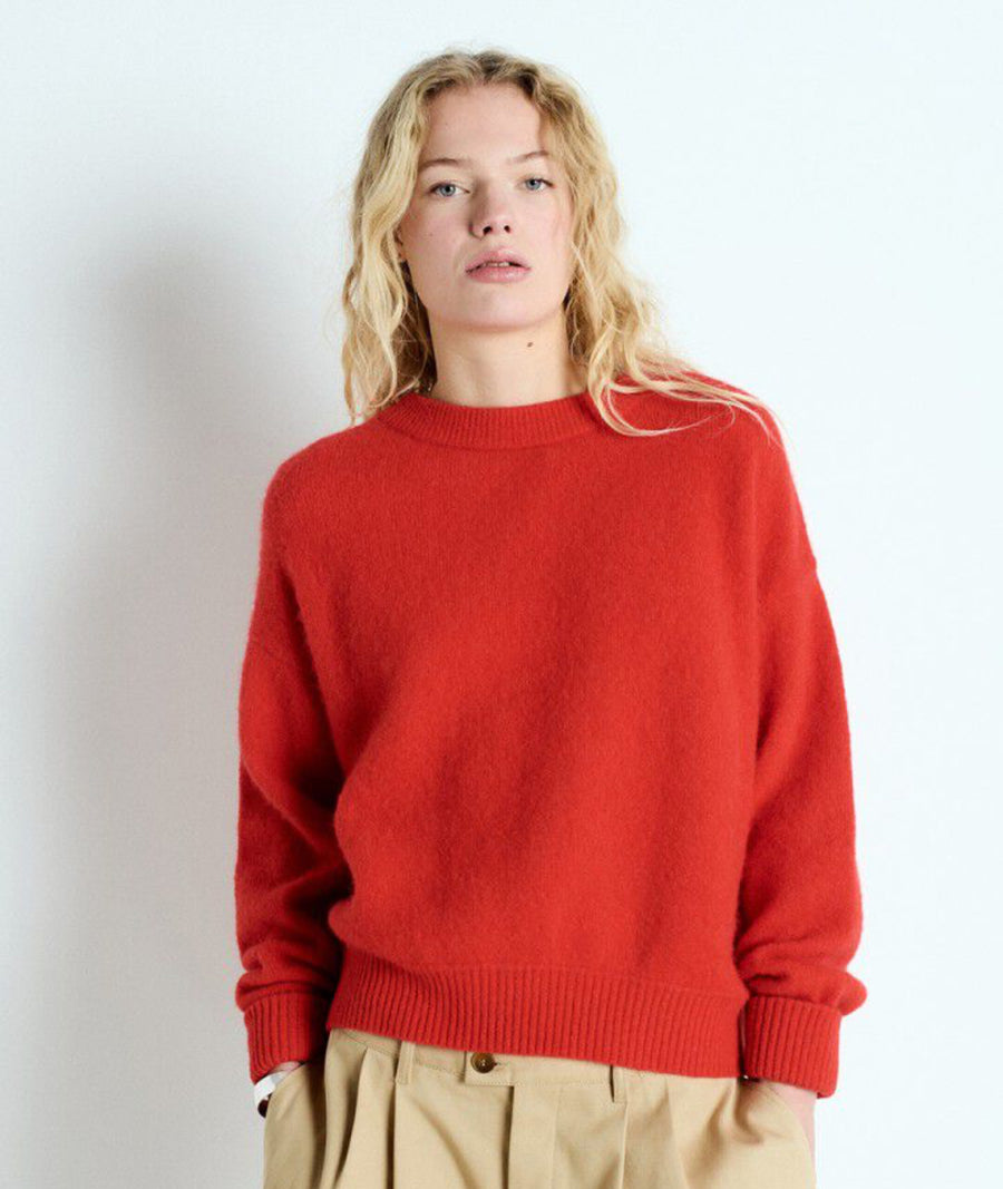 American Vintage Vitow Jumper Bright Red