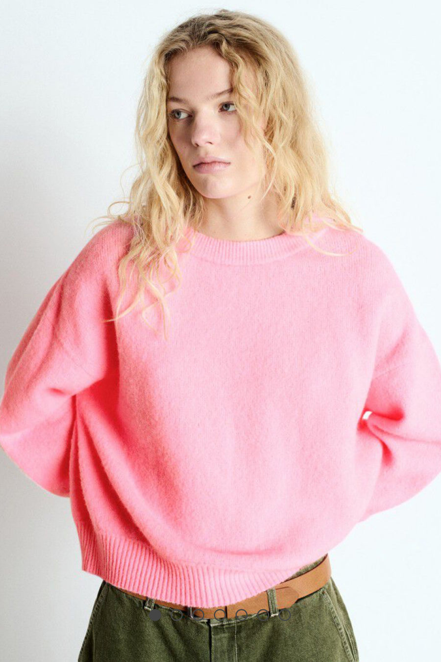 American Vintage Vito Jumper Bright Pink