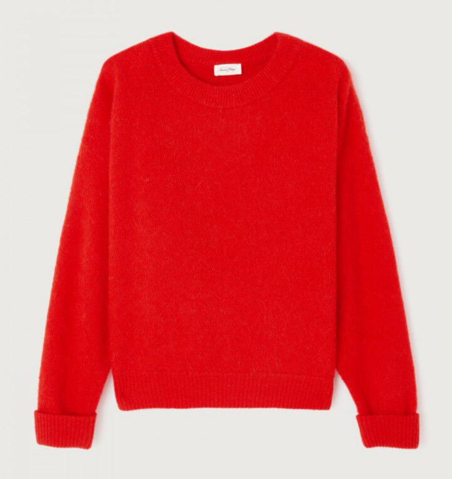 American Vintage Vitow Jumper Bright Red
