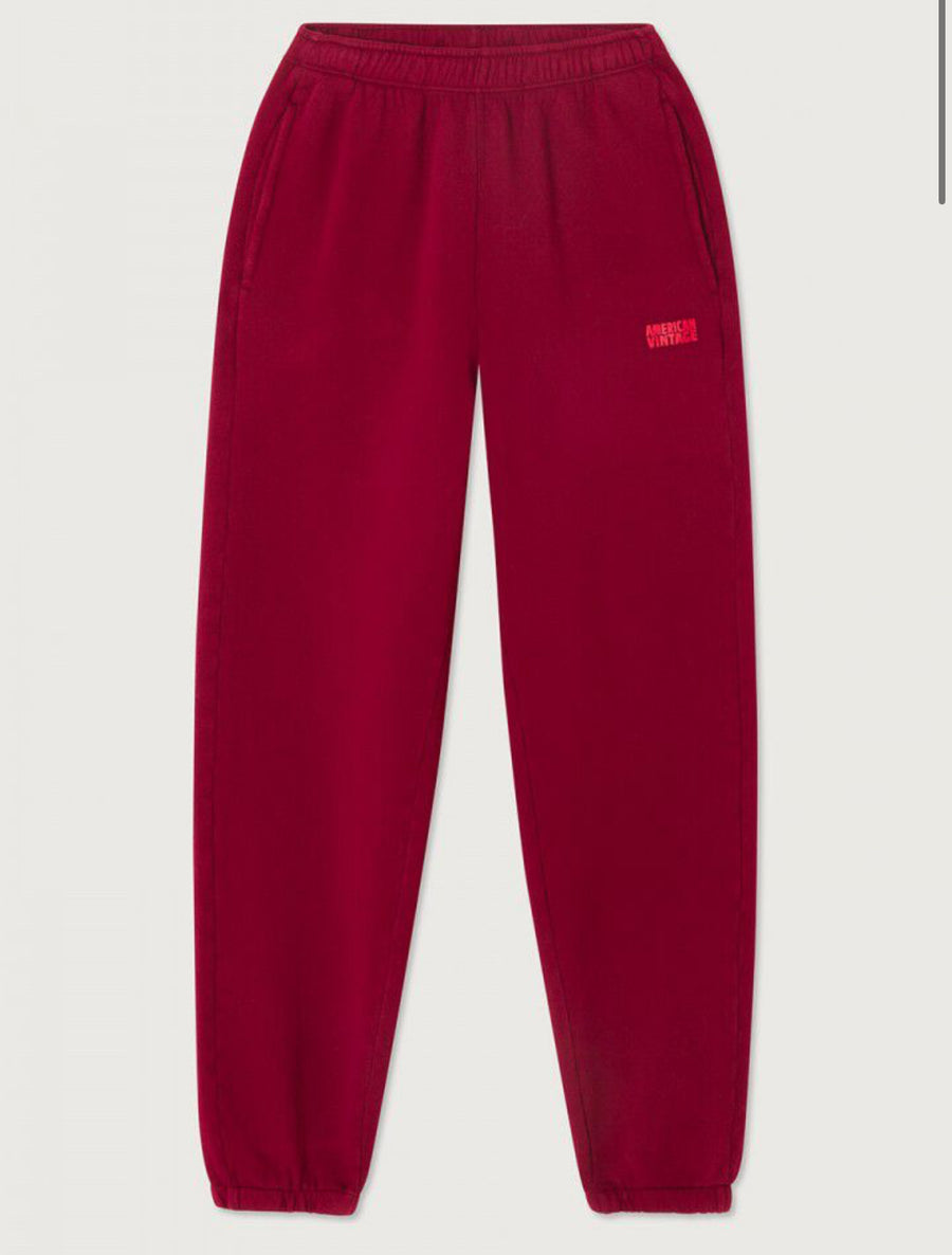 American Vintage Joggers Vintage Cherry Red