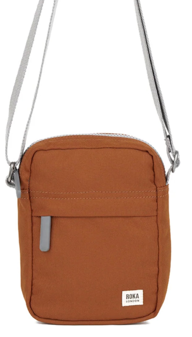 Roka Bond Cross Body Bag Small Bran Brown