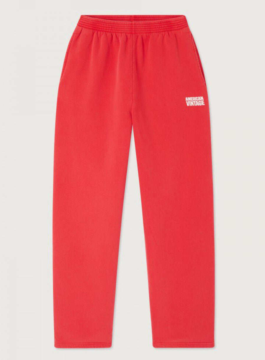 American Vintage Plizzy Joggers Vulcan Red