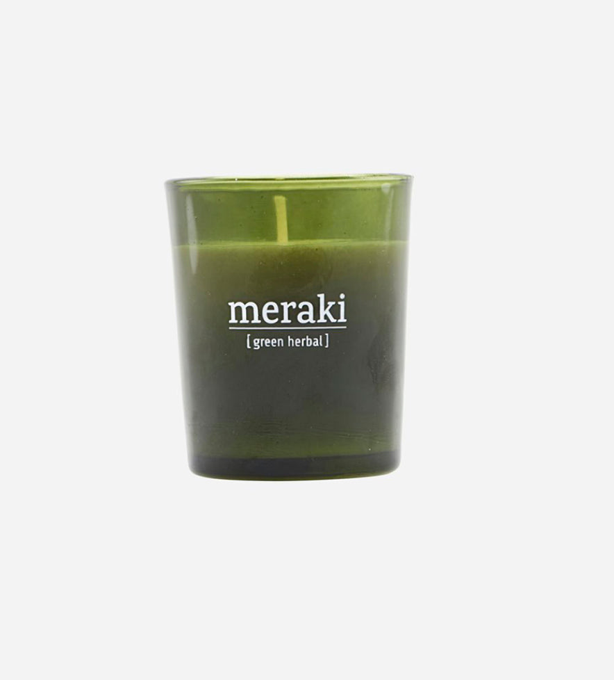 Meraki Green Herbal Candle