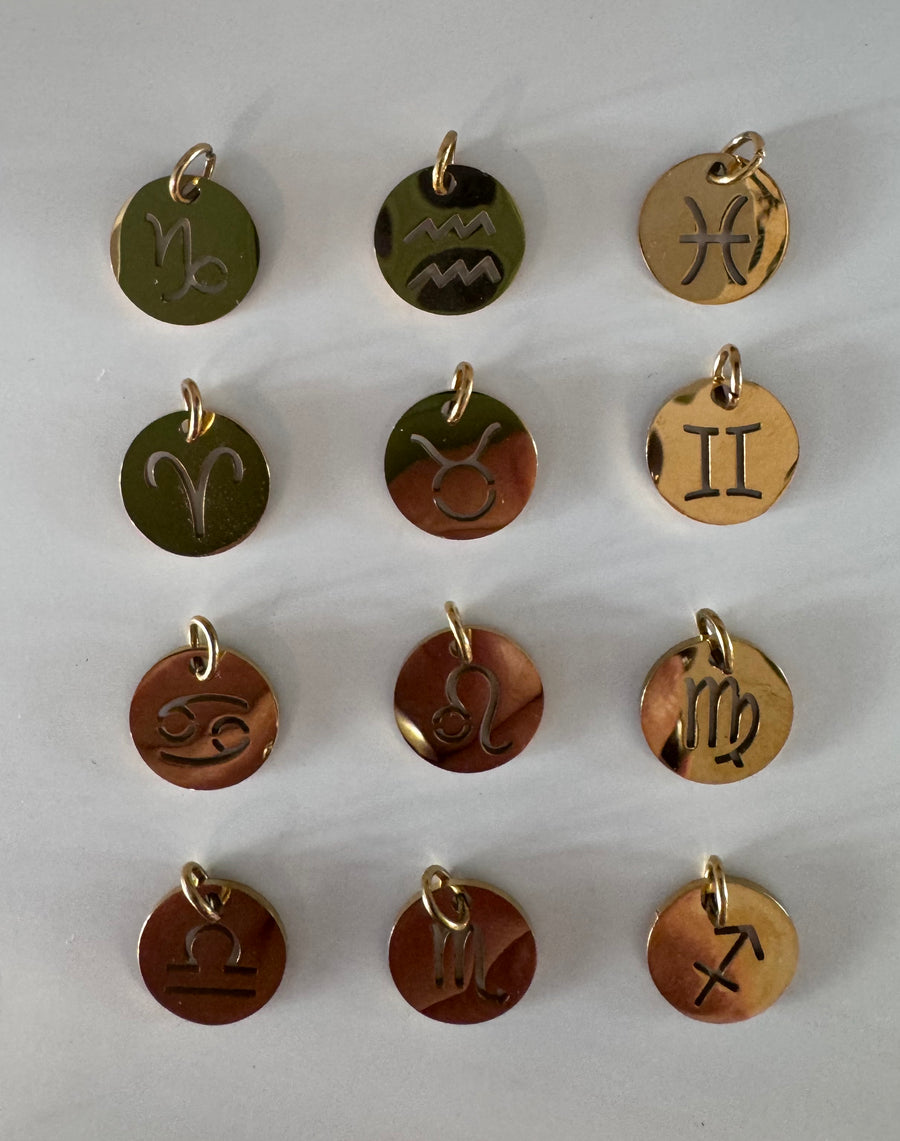 Link & Layer Zodiac Charms Gold Plated